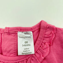 Load image into Gallery viewer, Girls Baby Berry, pink cotton t-shirt / top, zebra, EUC, size 00,  