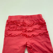 Load image into Gallery viewer, Girls Sprout, stretchy ruffle leggings / bottoms, FUC, size 000,  