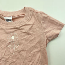 Load image into Gallery viewer, Girls Anko, pink cotton t-shirt / top, flower, EUC, size 0000,  