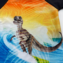 Load image into Gallery viewer, Boys Target, short sleeve rashie / swim top, dinosaur, GUC, size 1,  