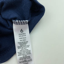 Load image into Gallery viewer, Boys Carters, navy cotton bodysuit / romper, GUC, size 00,  