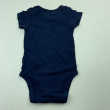 Load image into Gallery viewer, Boys Carters, navy cotton bodysuit / romper, GUC, size 00,  