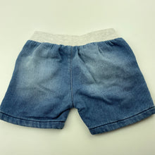 Load image into Gallery viewer, Boys Target, knit denim shorts, elasticated, EUC, size 00,  
