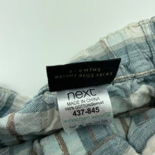 Load image into Gallery viewer, Boys Next, checked cotton shorts, adjustable, GUC, size 00,  