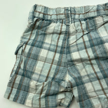 Load image into Gallery viewer, Boys Next, checked cotton shorts, adjustable, GUC, size 00,  