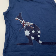 Load image into Gallery viewer, Boys Tiny Little Wonders, cotton singlet top, kangaroo, EUC, size 0,  