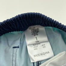 Load image into Gallery viewer, Boys Wave Zone, lightweight stretch board shorts, elasticated, EUC, size 1,  