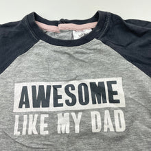 Load image into Gallery viewer, Boys Baby Berry, grey t-shirt / top, dad, FUC, size 1,  