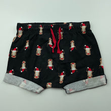 Load image into Gallery viewer, unisex Baby Berry, cotton Christmas shorts, elasticated, GUC, size 0,  