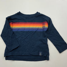 Load image into Gallery viewer, Boys Leigh Tucker Willow, navy cotton long sleeve t-shirt / top, EUC, size 00,  