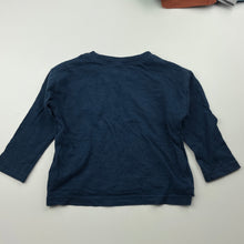 Load image into Gallery viewer, Boys Leigh Tucker Willow, navy cotton long sleeve t-shirt / top, EUC, size 00,  