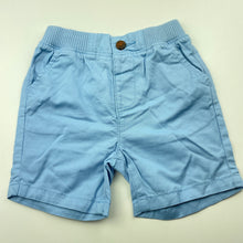 Load image into Gallery viewer, Boys Target, blue cotton shorts, elasticated, EUC, size 1,  