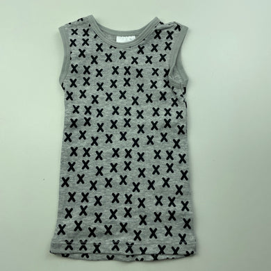 unisex Target, grey cotton singlet top, EUC, size 0000,  