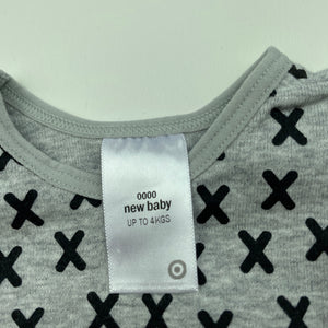 unisex Target, grey cotton singlet top, EUC, size 0000,  