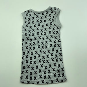 unisex Target, grey cotton singlet top, EUC, size 0000,  