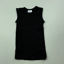 Load image into Gallery viewer, unisex Target, black cotton singlet top, EUC, size 0000,  