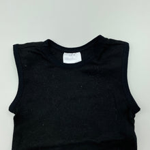 Load image into Gallery viewer, unisex Target, black cotton singlet top, EUC, size 0000,  
