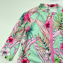 Load image into Gallery viewer, Girls Bonds, floral all-in-one rashie suit, EUC, size 0,  