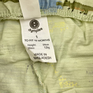 Boys Dymples, cotton shorts, elasticated, EUC, size 1,  