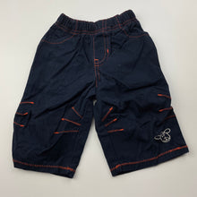 Load image into Gallery viewer, Boys Target, navy cotton pants, elasticated, EUC, size 00,  