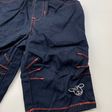 Load image into Gallery viewer, Boys Target, navy cotton pants, elasticated, EUC, size 00,  