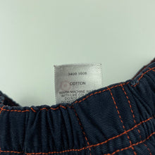 Load image into Gallery viewer, Boys Target, navy cotton pants, elasticated, EUC, size 00,  