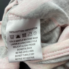 Load image into Gallery viewer, Girls Fox &amp; Finch, pink &amp; grey cotton romper, FUC, size 3 months,  