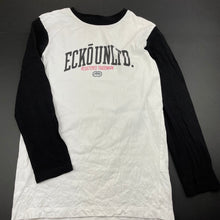 Load image into Gallery viewer, Boys Ecko Unltd, white &amp; black cotton long sleeve top, FUC, size 10,  