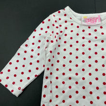 Load image into Gallery viewer, Girls BQT, red &amp; white spot long sleeve t-shirt / top, GUC, size 00,  