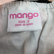 Load image into Gallery viewer, Girls Mango, lined metallic stripe summer dress, FUC, size 3, L: 58cm