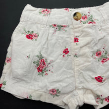 Load image into Gallery viewer, Girls Cotton On, floral linen / viscose shorts, elasticated, GUC, size 2,  