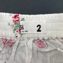 Load image into Gallery viewer, Girls Cotton On, floral linen / viscose shorts, elasticated, GUC, size 2,  