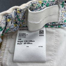 Load image into Gallery viewer, Girls Uniqlo, cotton shorts, adjustable, GUC, size 6,  