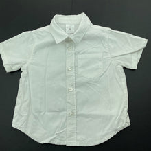 Load image into Gallery viewer, Boys Target, white cotton short sleeve shirt, FUC, size 0,  