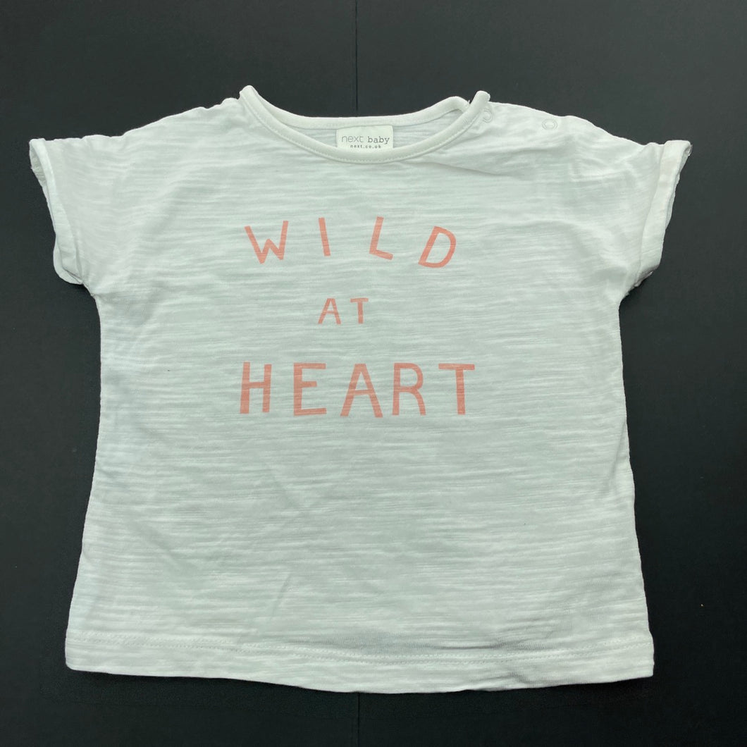 Girls Next, cotton t-shirt / top, EUC, size 00,  