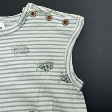 Load image into Gallery viewer, Girls Anko, striped cotton romper, tortoises, EUC, size 1,  