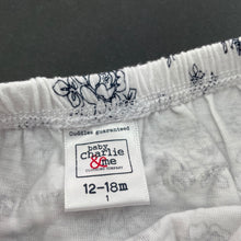 Load image into Gallery viewer, Girls Baby Charlie &amp; Me, navy &amp; white floral cotton bloomers / nappy cover, FUC, size 1,  