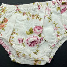 Load image into Gallery viewer, Girls Paris Daisy Couture, floral nappy cover / bloomers, EUC, size 1,  