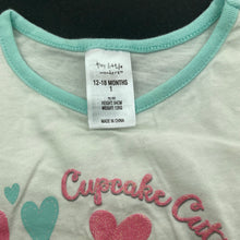 Load image into Gallery viewer, Girls Tiny Little Wonders, cotton t-shirt / top, cupcake, EUC, size 1,  