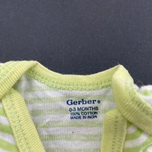 Load image into Gallery viewer, unisex Gerber, striped cotton bodysuit / onesies, GUC, size 000,  