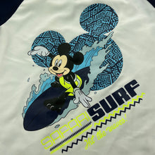 Load image into Gallery viewer, Boys Disney, Mickey Mouse short sleeve rashie / swim top, GUC, size 0,  