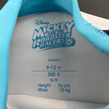 Load image into Gallery viewer, Boys Disney, Mickey Mouse short sleeve rashie / swim top, GUC, size 0,  