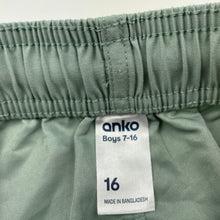 Load image into Gallery viewer, Boys Anko, lightweight board shorts, elasticated, GUC, size 16,  