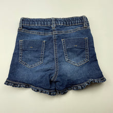 Load image into Gallery viewer, Girls Anko, blue stretch denim shorts, adjustable, GUC, size 5,  