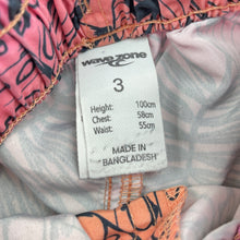 Load image into Gallery viewer, Boys Wave Zone, lightweight board shorts, elasticated, FUC, size 3,  