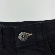 Load image into Gallery viewer, Boys black, stretch denim shorts, adjustable, GUC, size 3,  
