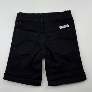 Boys black, stretch denim shorts, adjustable, GUC, size 3,  