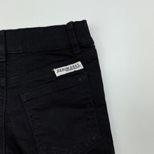 Load image into Gallery viewer, Boys black, stretch denim shorts, adjustable, GUC, size 3,  