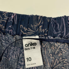 Load image into Gallery viewer, Girls Anko, lightweight cotton shorts, elasticated, EUC, size 10,  