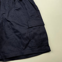 Load image into Gallery viewer, Boys Amco School, navy cotton school cargo shorts, elasticated, NEW, size 8,  